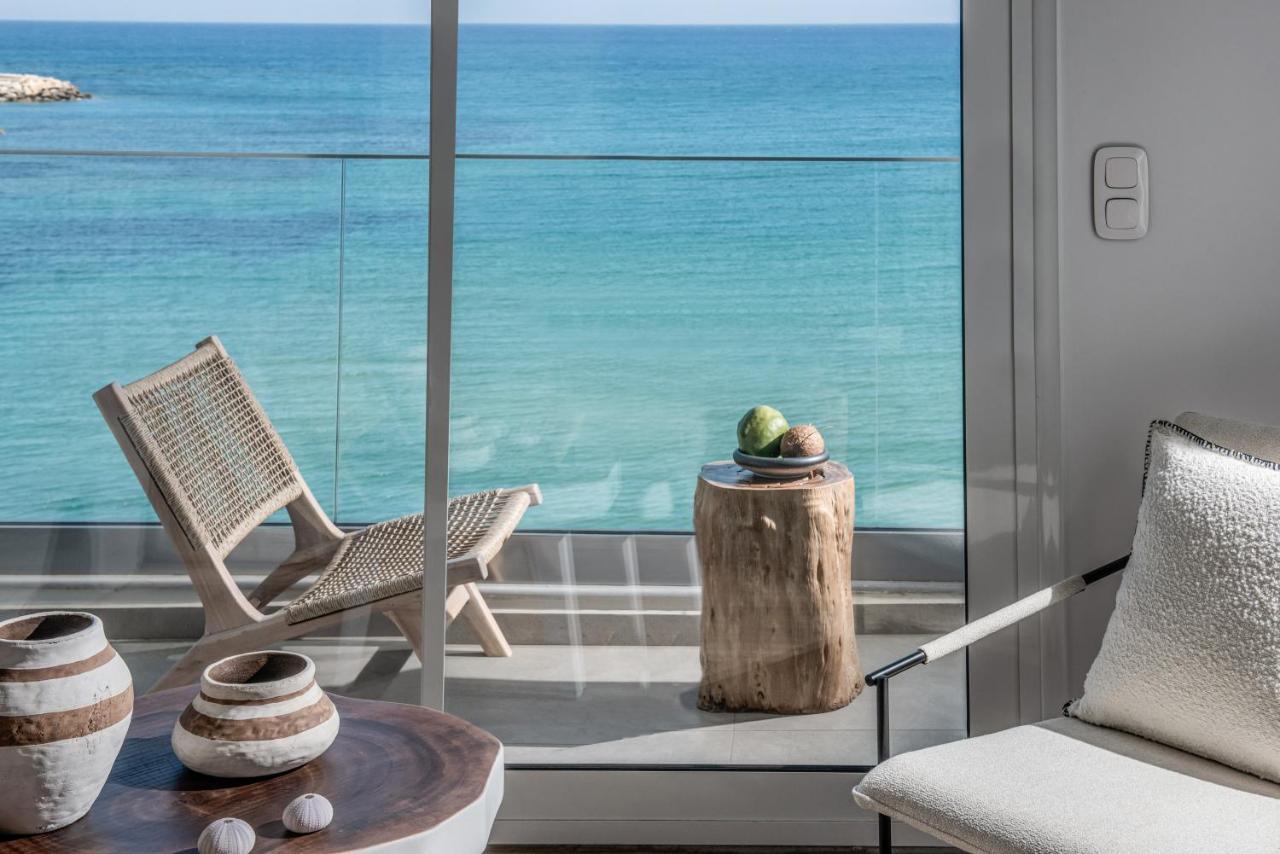 Khroma Luxury Suite 1 Beach Front Apartment Herszonisszosz Kültér fotó